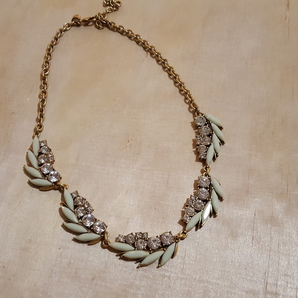 J. Crew mint statement necklace